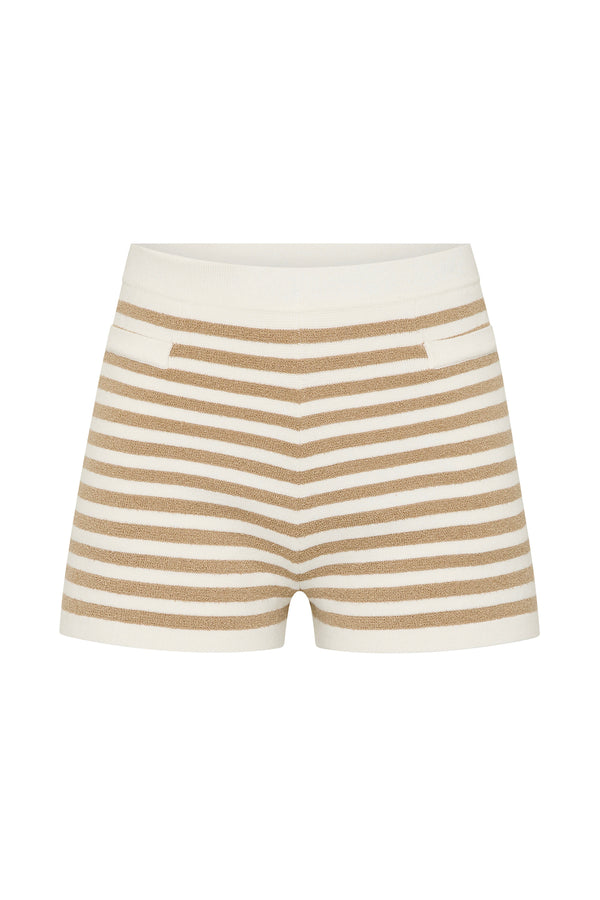 ARI SHORT - TAN STRIPE