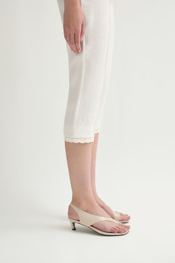 EFFI CAPRI PANT - CREAM