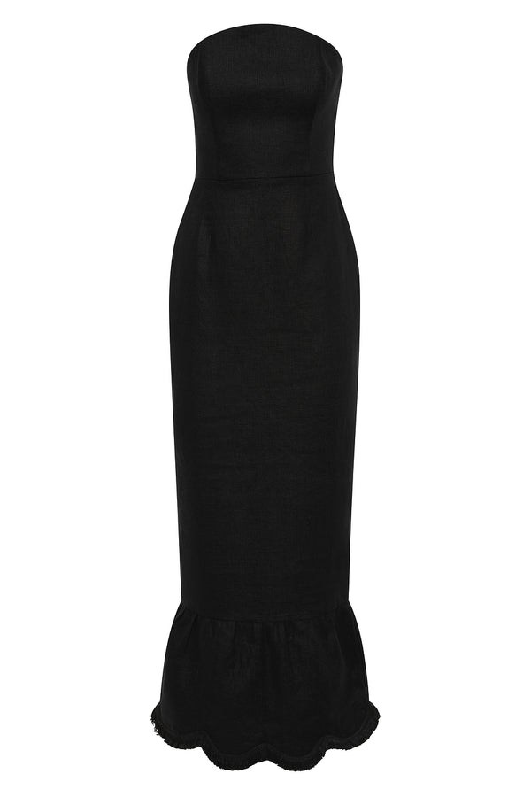 ESSIE STRAPLESS DRESS - BLACK