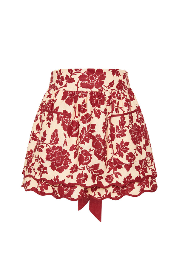 ROMEO APRON - SCARLET BLOOM