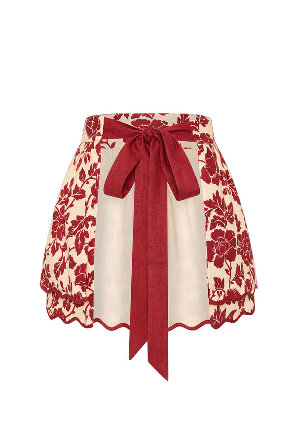 ROMEO APRON - SCARLET BLOOM