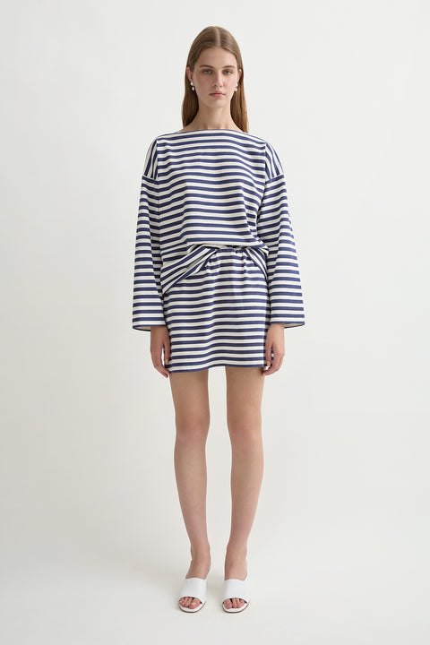 Posse Haisley Top in Navy Stripe