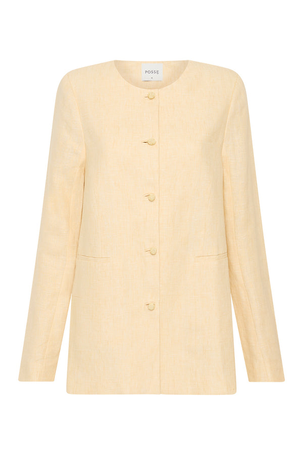 RIO SHIFT JACKET - DUSTY CITRON