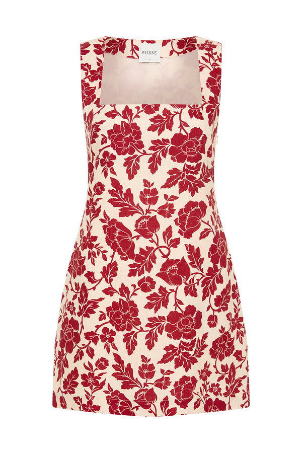 ALICE MINI DRESS - SCARLET BLOOM