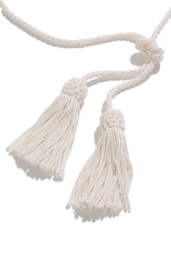 TASSEL BELT - CREAM