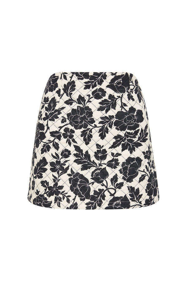 ROMEO MINI SKIRT - NOIR BLOOM