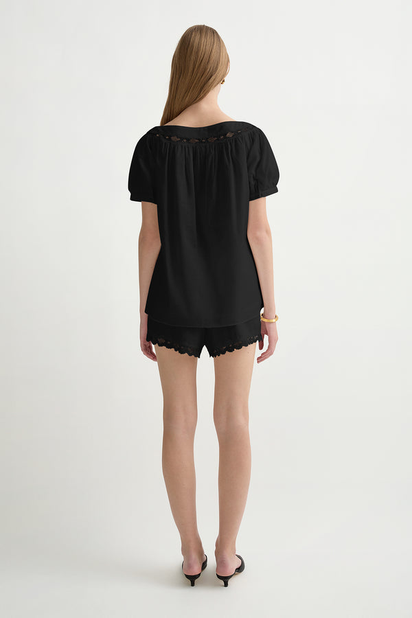 MARILYN BLOUSE - BLACK