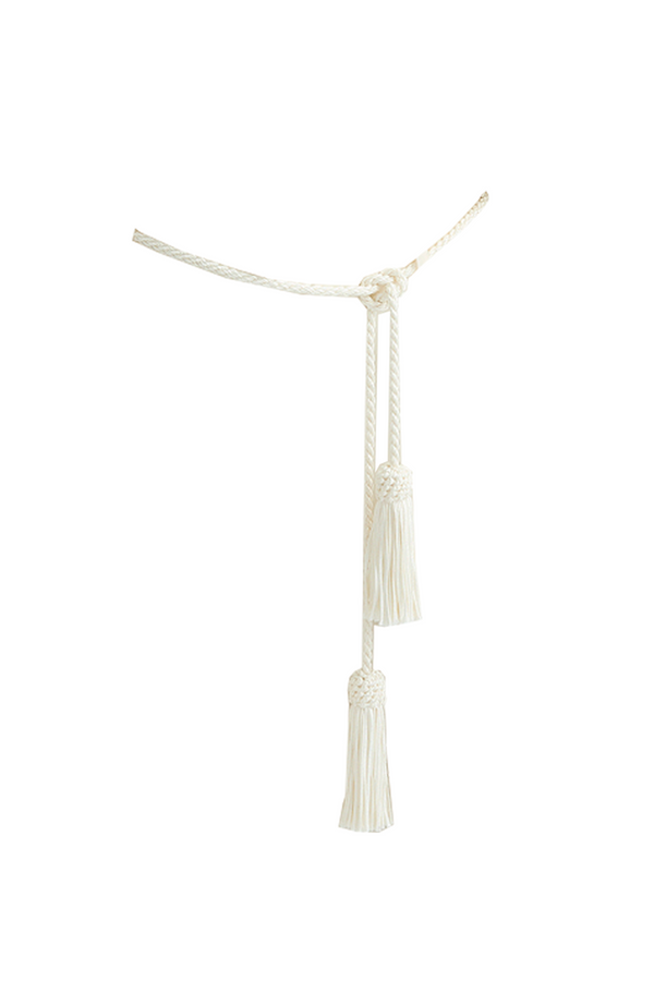 TASSEL BELT - CREAM