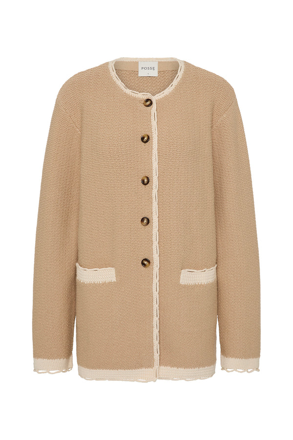 WILLOW CARDIGAN - TAUPE