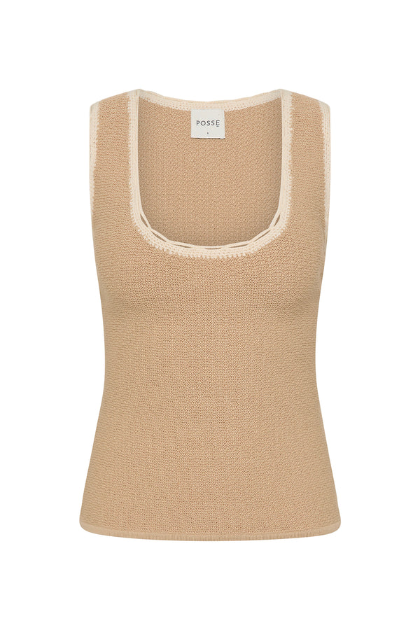 WILLOW TOP - TAUPE
