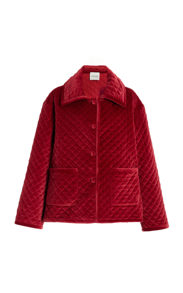 MARLEY JACKET - RED VELVET
